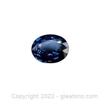 Loose Blue Spinel Gemstone Oval Cut
