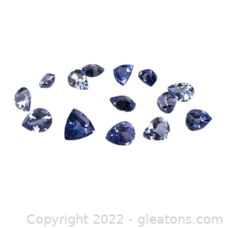 Loose Iolite Gemstones Smaller Pear Shape 