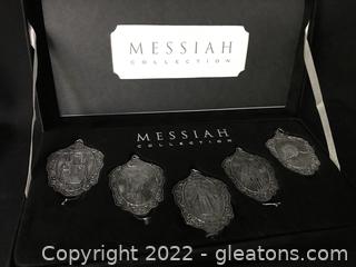 Vintage Die Cast MESSIAH Collection of Ornaments In Box