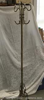Vintage All Brass Coat/Hat Stand