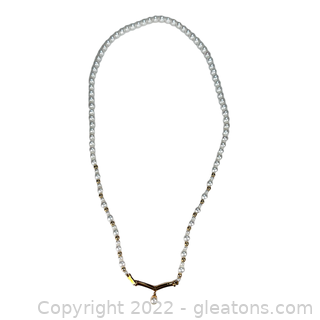 14kt Yellow Gold Freshwater Pearl Necklace