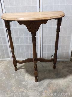 Antique 3-Legged Side or Entry Table