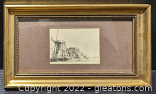 Lovely Print of “The Windmill” by Rembrandt