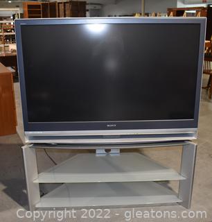 Sony 50” Grand Wega HD Rear Projection LCD TV with Stand
