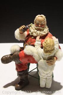 Vintage Coca Cola Santa Thanks for the Pause that Refreshes Figurine