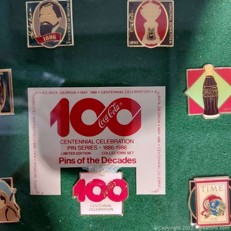 Coca Cola Centennial Celebration Pin Series-1886-1986 Pins of the