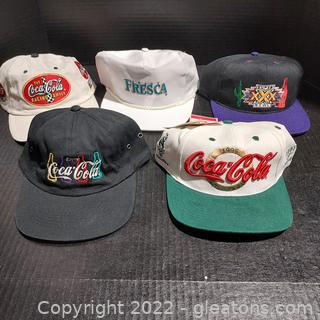5 Coca Cola Baseball Caps