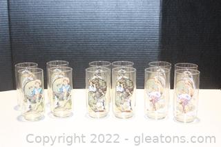 Vintage Norman Rockwell Reproduction by Coca-Cola (12 glasses)