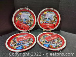 Set of 4 Coca-Cola 1982 Worlds Fair Tray in Original Packaging w/ Booklet (B)