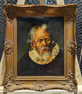 Portrait Signed Oil Painting by Selhorst, Circa Early 1900s (A)