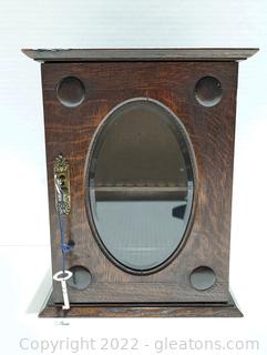 Antique Smokers Cabinet W/Keys 