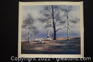 “Morning Serenity” Watercolor Print by Brenda Harris Tustain Signed & Limited Edition