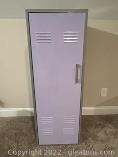 Metal Lavender Front Locker Wardrobe Cabinet 