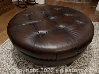 Tufted Oversized Coffee Table Ottoman