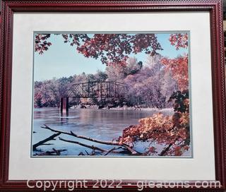 Pretty Framed Fall Photo-Signed and Numbered