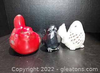 3 Cute Décor Birds