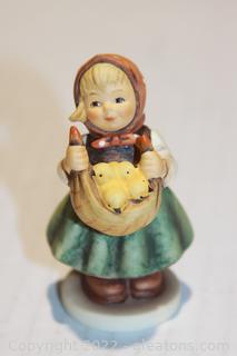 Little Girl with Chickens Hummel Figurine