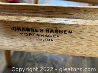 Johannes Hansen Vintage Wooden Armchair, Hans Wegner