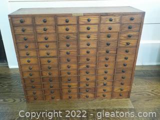 Amazing Vintage Apothecary Cabinet with Dovetail Corners