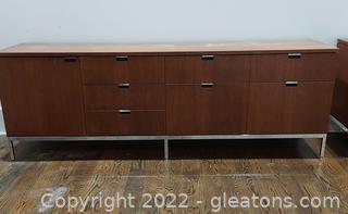 High End (Florence Knoll) 7 Drawer, 1 Cabinet Credenza