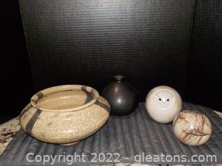 A Variety of Artistic Orbs for Your Decor (4 Hand Made Pieces)