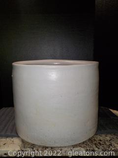Heavy Crock, Painted White