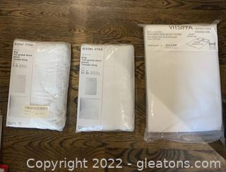 Two Ikea and One Vitsippa Duvet/Quilt Covers (NIB)