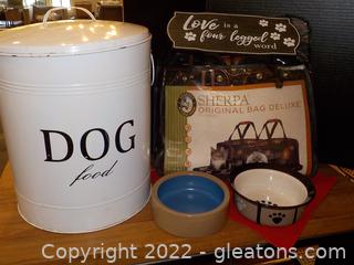 Large Lot for Your Pets Needs - Includes A Sherpa Bag (Small) 5 Pieces