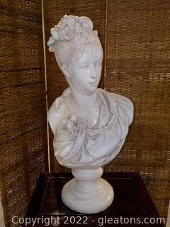 French Country Bust of an Elegant Woman