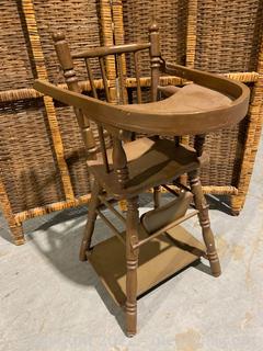 Small Wooden High Chair 
