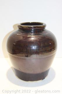 Large Decorative Glazed Ceramic Vase/Pot   