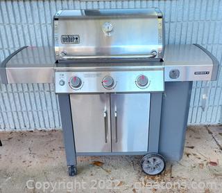Very Nice Weber GS4 Genesis II Stainless High Performance Gas Grill 