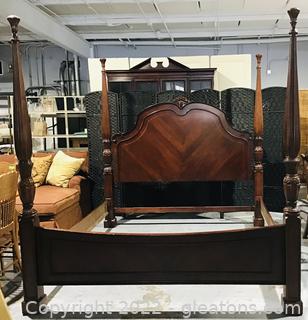Gorgeous Cherry Wood King poster Bed