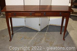 Vintage 2 Drawer Console Table 