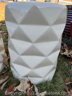 Indoor/Outdoor Ceramic Stool/ Plant Stand 