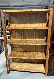 Large Country Style Wood 4 Tier Shelf 