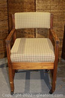 Mid Century Upholstered Arm Chair by The Pine Factory 