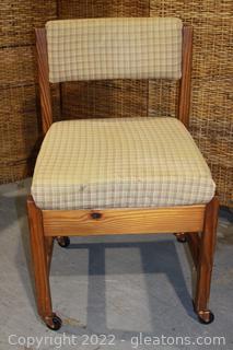 Mid Century Upholstered Chair by The Pine Factory 