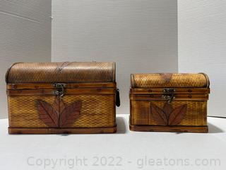 Thomas Pacconi Classic Decorative Wooden Chests (Lot of 2) 
