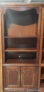Very Nice Bookcase with Bottom Cabinet (Matches 1161B,C) Lighted 