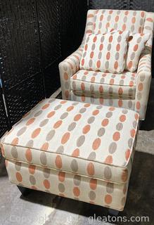 Marvelously Modern Accent Chair & Ottoman 