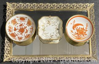 Lovely Lenwile Ardalt, Japanese Handpainted, Mirrored Tray 