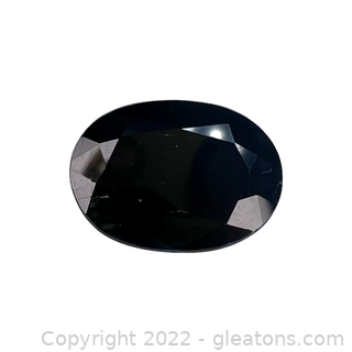 Loose Genuine Dark Blue Sapphire Gemstone Oval