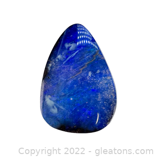 Loose Genuine Boulder Opal Gemstone Pear