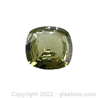 Loose Genuine Chrysoberyl Gemstone Cushion