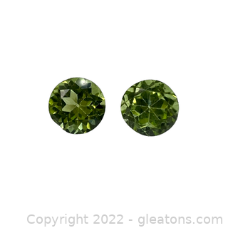 Pair Loose Gemstones Round