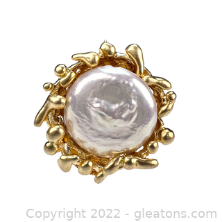 Unique Baroque Pearl Ring