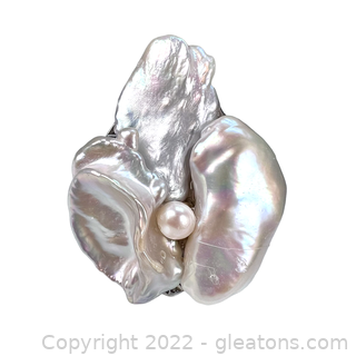 Gorgeous Baroque Pearl Ring