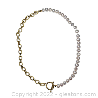 Amazing Freshwater Pearl Chain Necklace