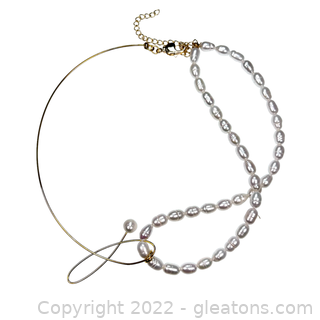Gorgeous Abstract Freshwater Pearl Choker